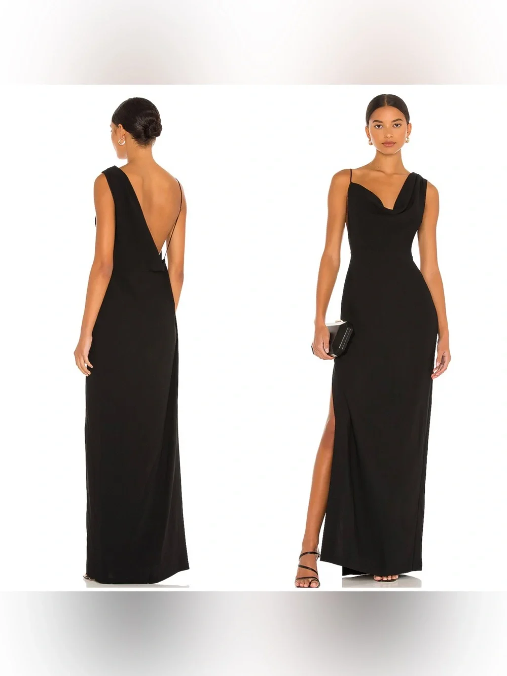 amanda uprichard one shoulder dress Amanda Uprichard Polina Dress in Black